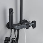 Colonne de Douche Thermostatique Noir Mat avec Douchette à Main | WISMAR
