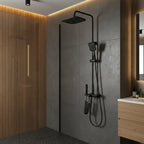 Colonne de Douche Thermostatique Noir Mat avec Douchette à Main | WISMAR