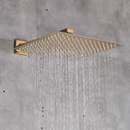 Douche Pluie Encastrée avec Douchette à Main  — Design Doré | SKOGAR
