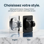 Support de Douchette Auto-Adhésif Chromé — Sans Perçage