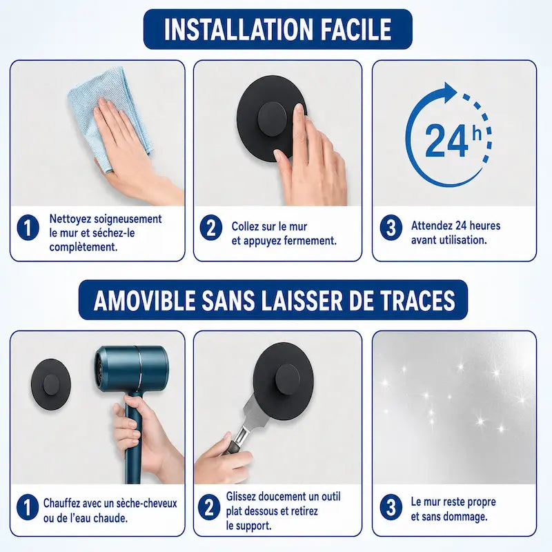 Patère Murale Noire Mat en Acier Inoxydable — Design Épuré | MATERA