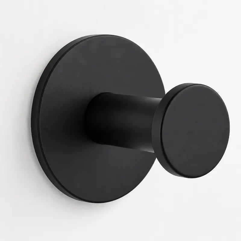 Patère Murale Noire Mat en Acier Inoxydable — Design Épuré | MATERA