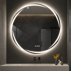 Miroir Rond LED Anti-Buée Tactile — Design Moderne | SIBIU