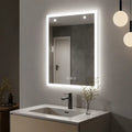 Miroir Rectangulaire LED 50x40cm — 3 Couleurs, Horizontal/Vertical | COMALA