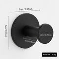 Patère Murale Noire Mat en Acier Inoxydable — Design Épuré | MATERA