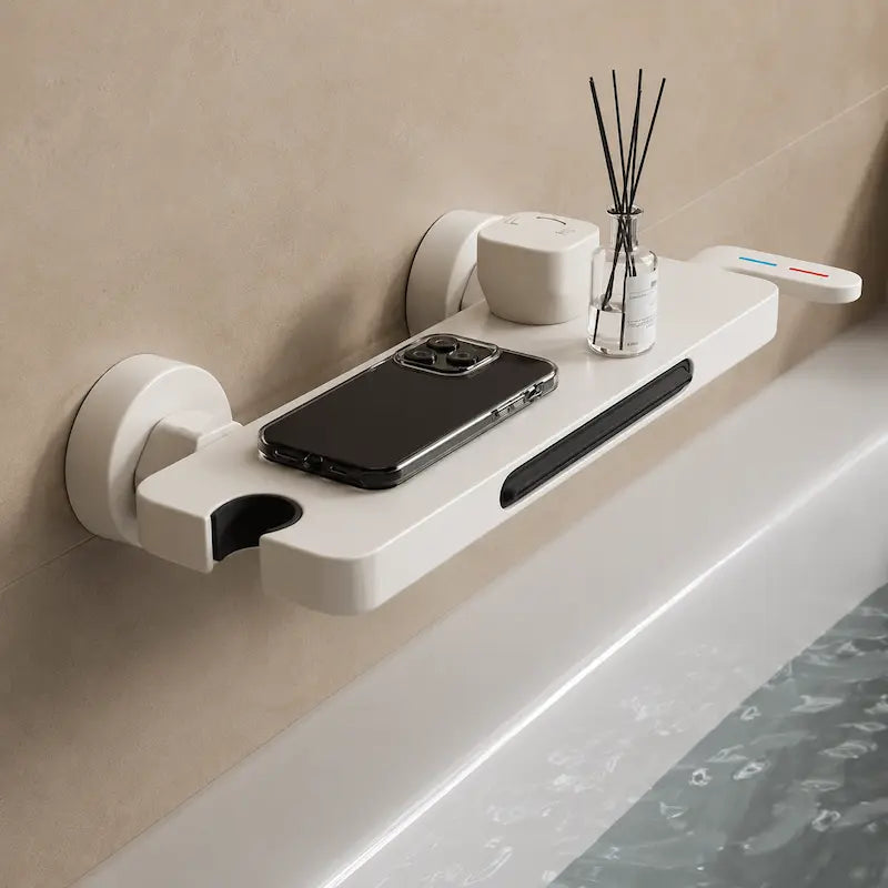 Robinet de Baignoire Thermostatique avec Tablette Intégrée et Douchette | LOFOTEN
