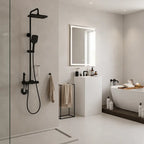 Colonne de Douche Thermostatique Noir Mat avec Douchette à Main | WISMAR