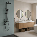 Colonne de Douche Thermostatique Noir Mat avec Douchette à Main | WISMAR