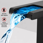 Robinet Cascade LED Noir avec Indicateur de Température | PUEBLA