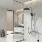 Colonne de Douche Thermostatique Noir — Écran LED, Pluie & Douchette | DALARNA
