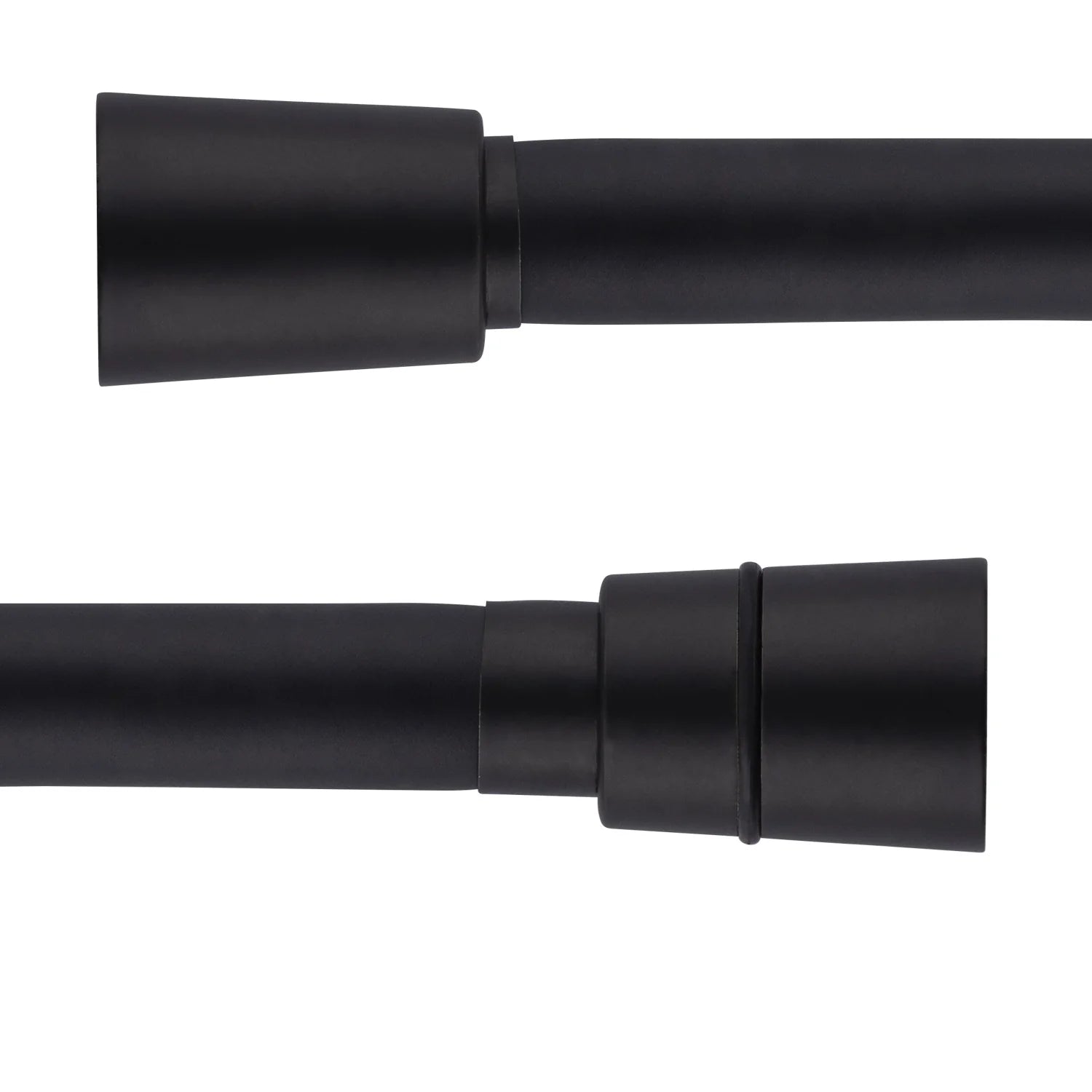 Flexible de Douche PVC Lisse Noir — Souple et Anti-Nœud