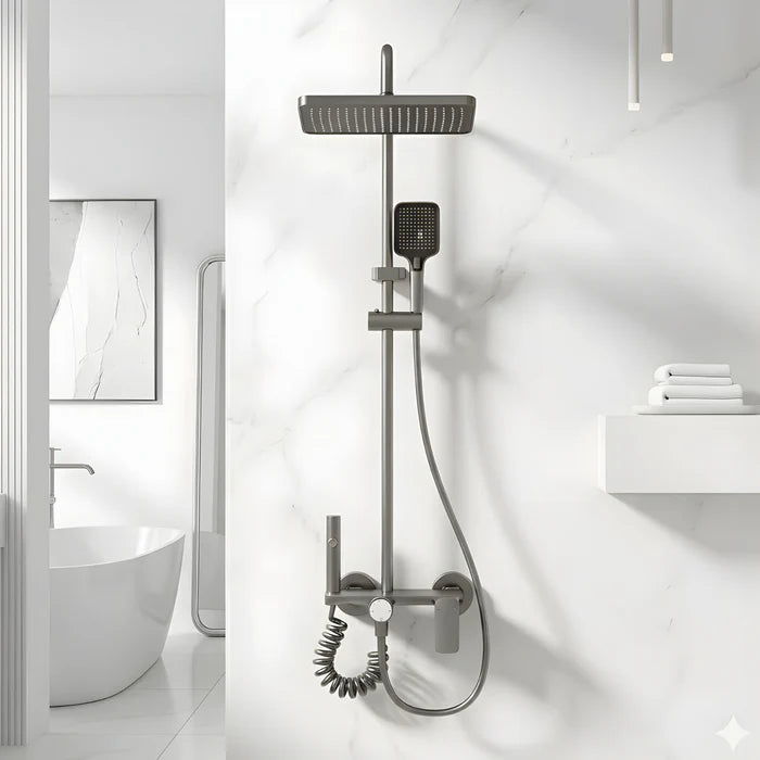 Colonne de Douche Thermostatique — Effet Pluie & Douchette | GOTLAND