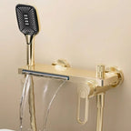Robinet de Baignoire Effet Cascade Doré avec Douchette | INARI