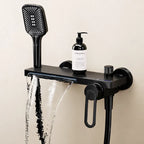 Robinet de Baignoire Effet Cascade Doré avec Douchette | INARI