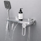 Robinet de Baignoire Effet Cascade Doré avec Douchette | INARI