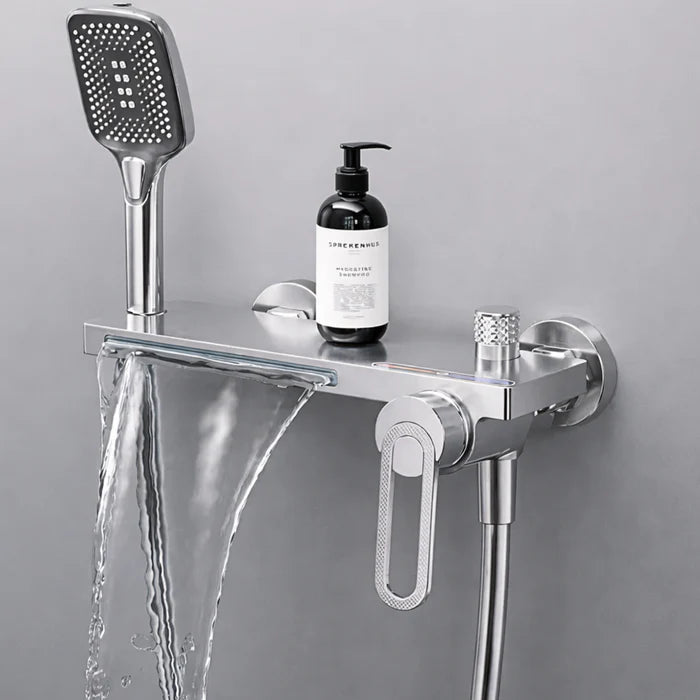 Robinet de Baignoire Effet Cascade Doré avec Douchette | INARI