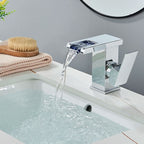 Robinet Cascade LED Noir avec Indicateur de Température | PUEBLA