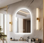 Miroir Arche LED Rectangulaire — Luminosité Réglable, Tactile | PIRAN