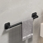 Porte-Serviettes Mural Noir Mat sans Perçage en Aluminium | PARATY