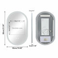 Miroir Ovale LED  — 3 Couleurs, Anti-Buée, Mémoire | TBILISSI