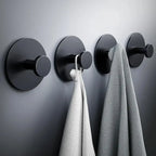 Patère Murale Noire Mat en Acier Inoxydable — Design Épuré | MATERA
