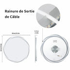 Miroir Rond LED Anti-Buée Tactile — Design Moderne | SIBIU