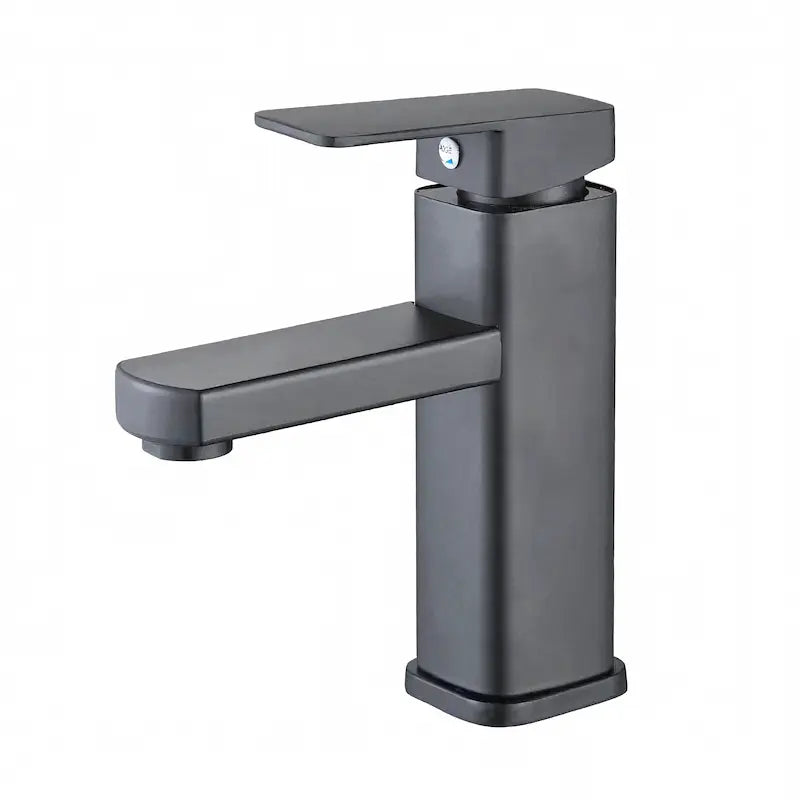 Mitigeur de Lavabo Noir en Laiton — Design Épuré | BERGEN