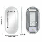 Miroir Ovale LED  — 3 Couleurs, Anti-Buée, Mémoire | TBILISSI