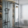 Colonne de Douche Thermostatique Noire — Douchette à Main et écran digital | TURKU