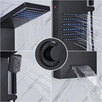 Colonne de Douche Hydromassante LED — Pluie, Cascade & Jets de Massage | TARTU