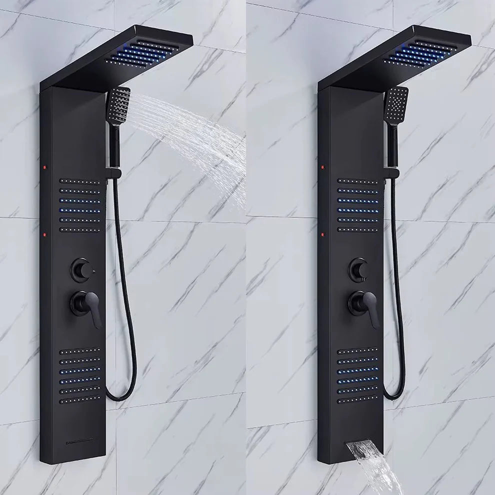 Colonne de Douche Hydromassante LED — Pluie, Cascade & Jets de Massage | TARTU