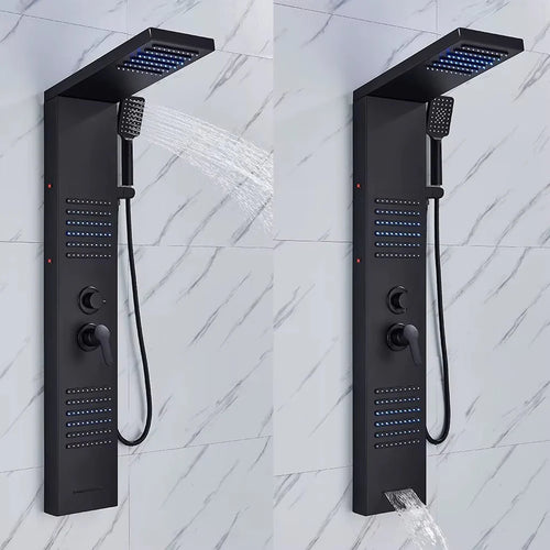 Colonne de Douche Hydromassante LED — Pluie, Cascade & Jets de Massage | TARTU