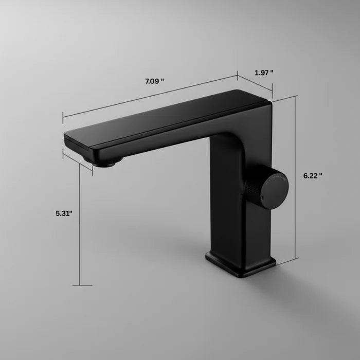 Robinet de Lavabo Thermostatique LED — Design Minimaliste | KEBNEKAISE