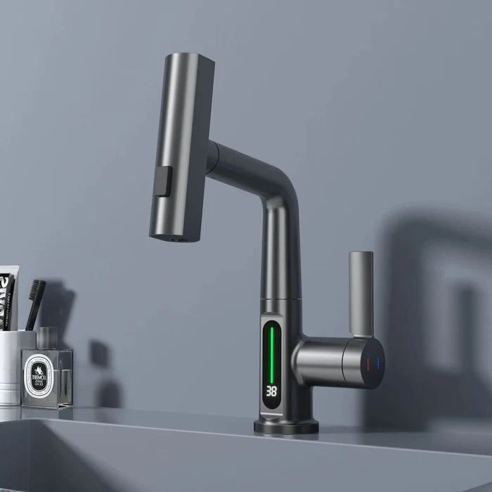 Robinet de Lavabo Thermostatique avec Douchette | HELSINGBORG