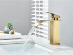 Robinet Cascade Noir pour Lavabo — Mitigeur Salle de Bain Design | Valparaíso
