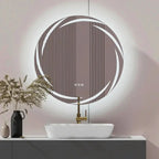 Miroir Rond LED Anti-Buée Tactile — Design Moderne | SIBIU