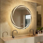 Miroir Rond LED Anti-Buée Tactile — Design Moderne | SIBIU