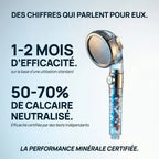 Pommeau de Douche Filtrant, Économique et Anti Calcaire  — 3 Modes, Stop Eau | ERFURT