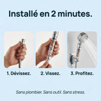 Pommeau de Douche Filtrant, Économique et Anti Calcaire  — 3 Modes, Stop Eau | ERFURT