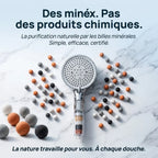 Pommeau de Douche Filtrant, Économique et Anti Calcaire — 5 Modes, Billes Minérales  | ERFURT