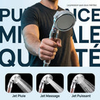 Pommeau de Douche Filtrant et Anticalcaire — Billes Minérales, 3 Modes | ERFURT