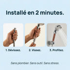 Pommeau de Douche Filtrant et Anticalcaire — Billes Minérales, 3 Modes | ERFURT
