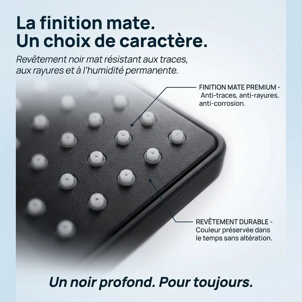 Pommeau de Douche Haute Pression Noir | MALINES