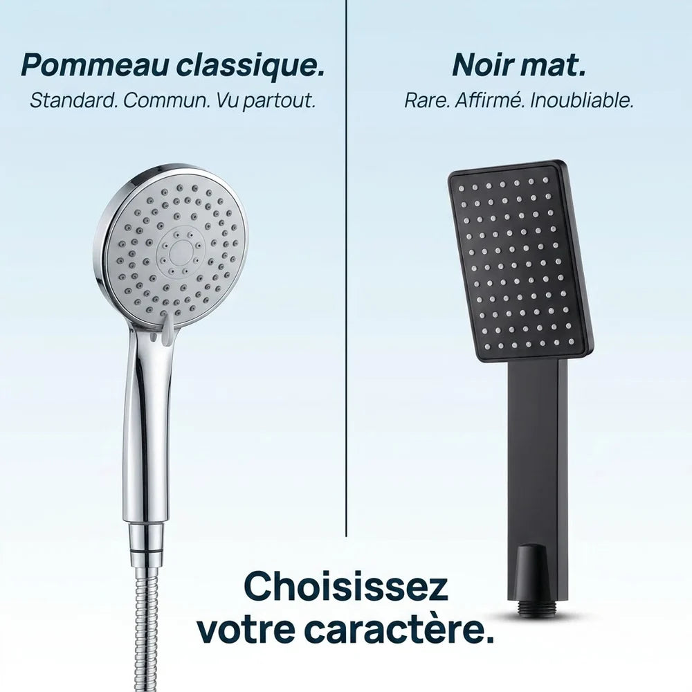 Pommeau de Douche Haute Pression Noir | MALINES