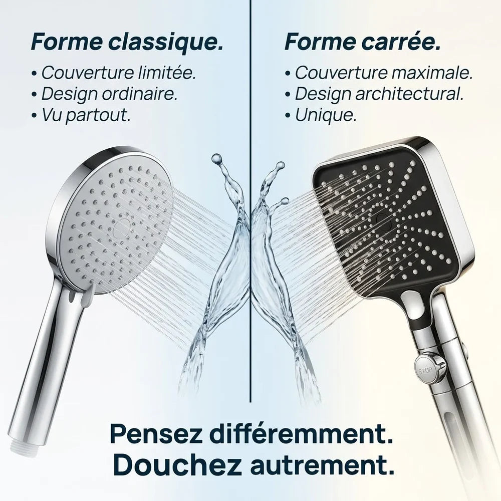 Pommeau de Douche Filtrant, Anticalcaire & Économe en Eau | DINANT