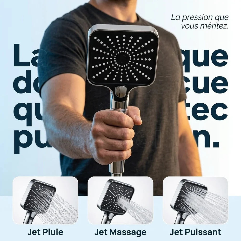 Pommeau de Douche Filtrant, Anticalcaire & Économe en Eau | DINANT