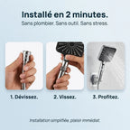 Pommeau de Douche Filtrant, Anticalcaire & Économe en Eau | DINANT