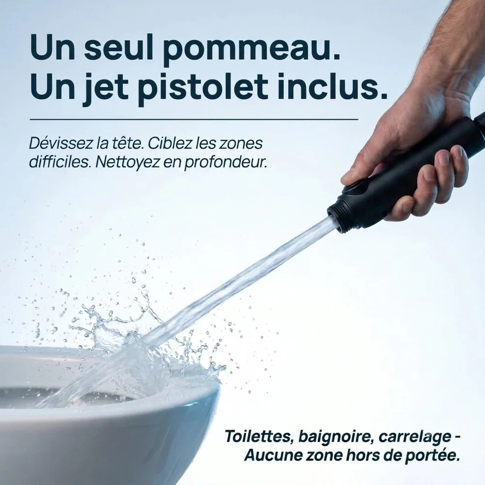 Pommeau de Douche Haute Pression et Économique — 3 Modes de Jet | LINZ
