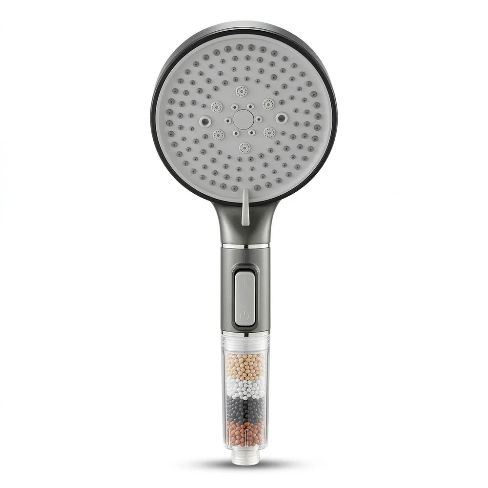 Pommeau de Douche Filtrant, Économique et Anti Calcaire — 5 Modes, Billes Minérales  | ERFURT