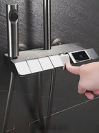 Colonne de Douche Thermostatique Noire — Douchette à Main et écran digital | TURKU